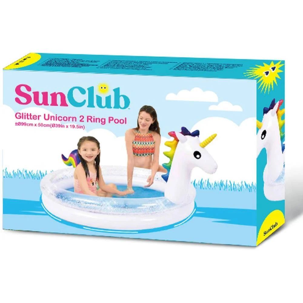 Piscina 65L Unicornio Glitter Ring Poo Jilong - imagem 4