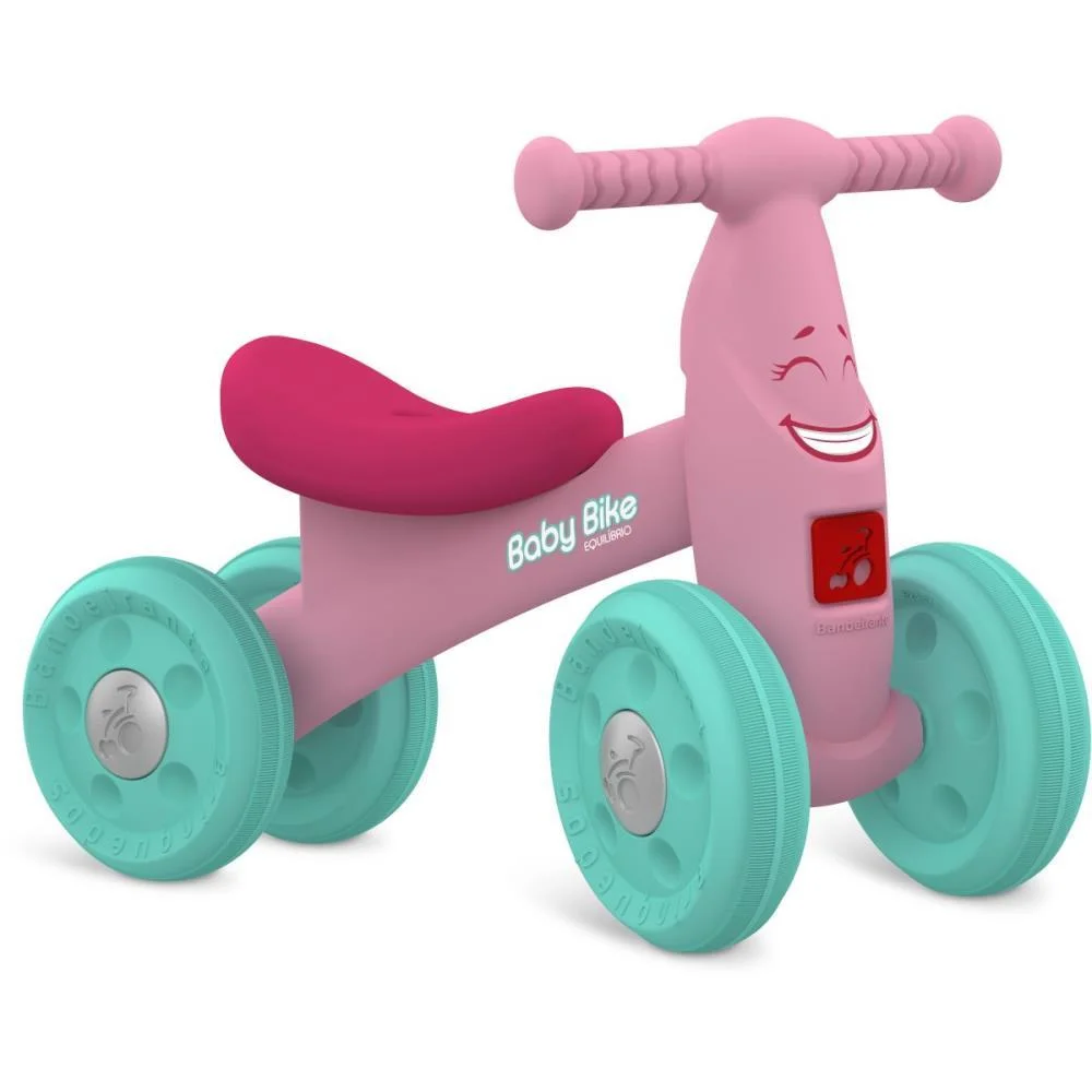 Bicicleta Infantil Baby Bike Equilibrio Rosa Bandeirante - imagem 2