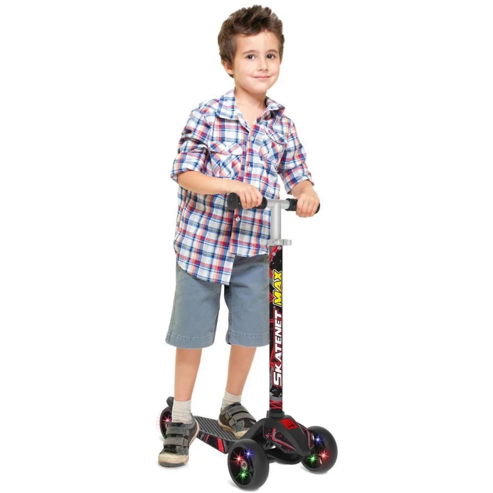 Patinete Skatenet Max Led Preto Bandeirante - imagem 4