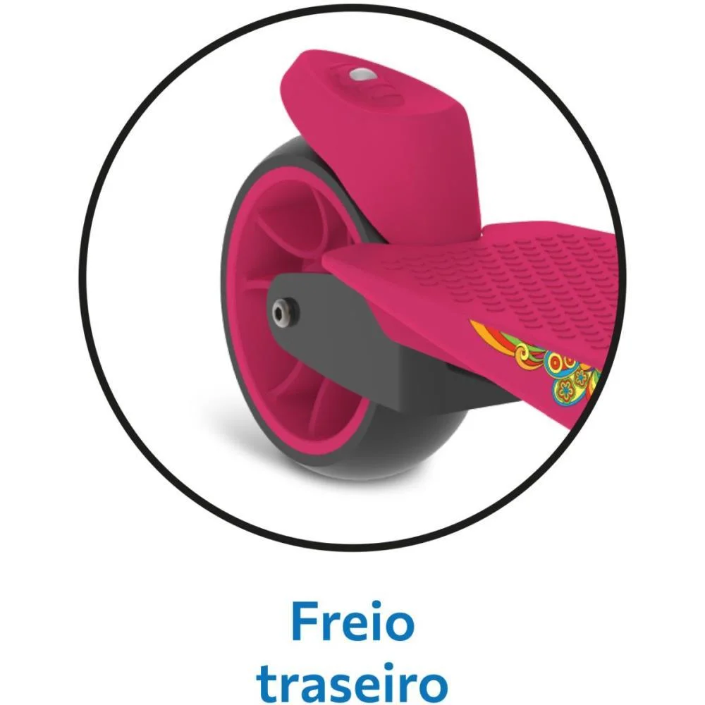 Patinete Skatenet Max Led Pink Bandeirante - imagem 5