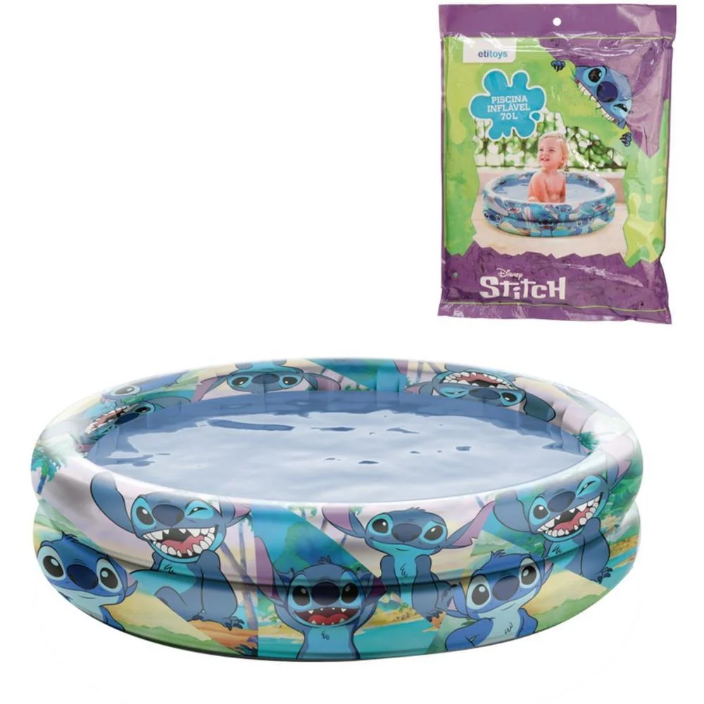 Piscina Stitch Inflavel 70 Litros Etitoys - imagem 3