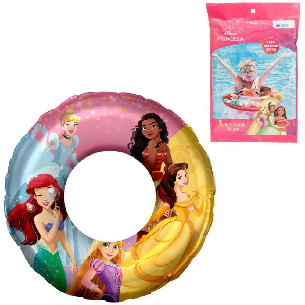 Boia Inflavel Princesa Boia Circular 56Cm Etitoys - imagem 3