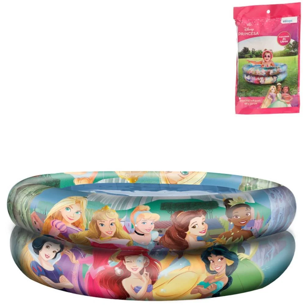 Piscina Princesa Inflavel 21 Litros Etitoys - imagem 3