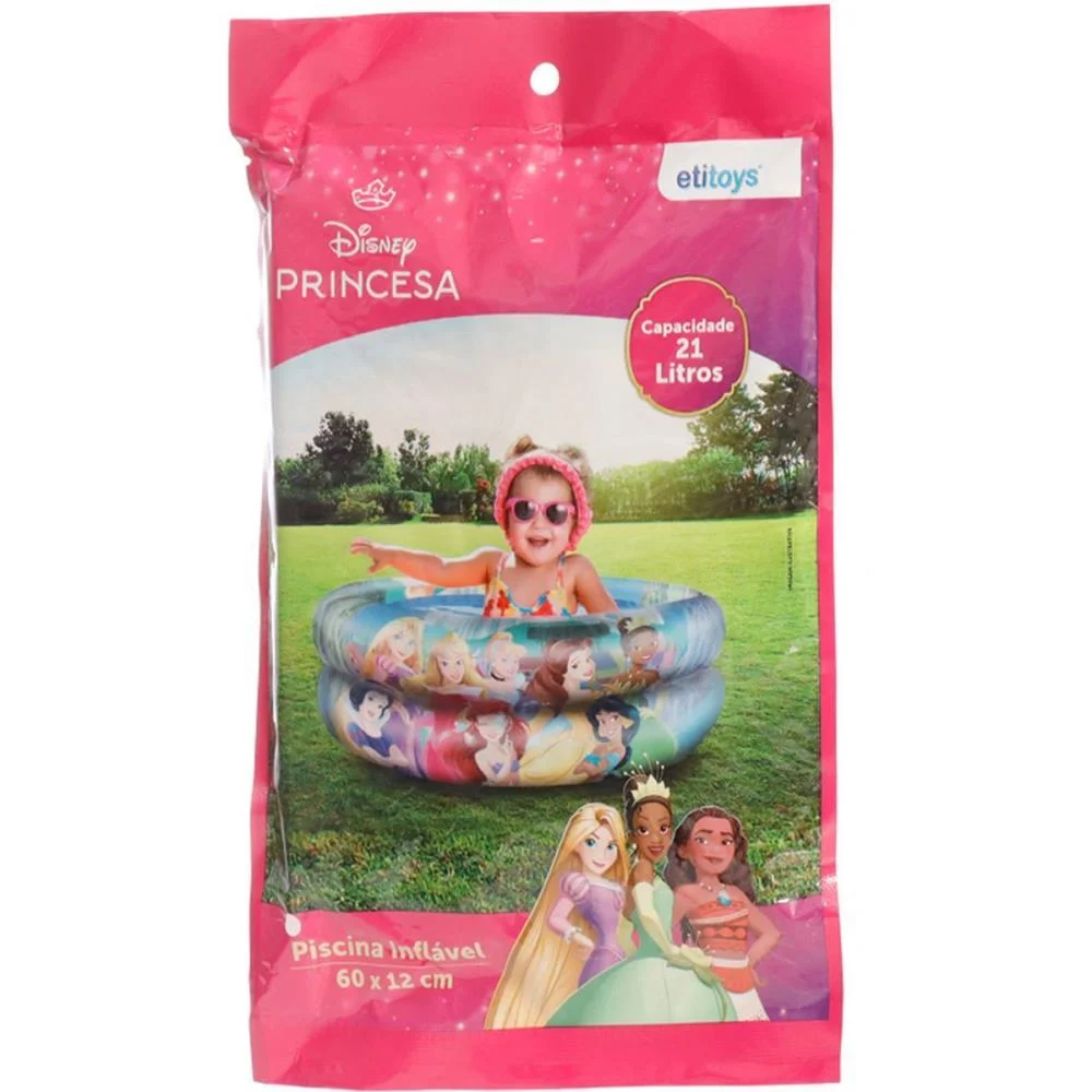 Piscina Princesa Inflavel 21 Litros Etitoys - imagem 4