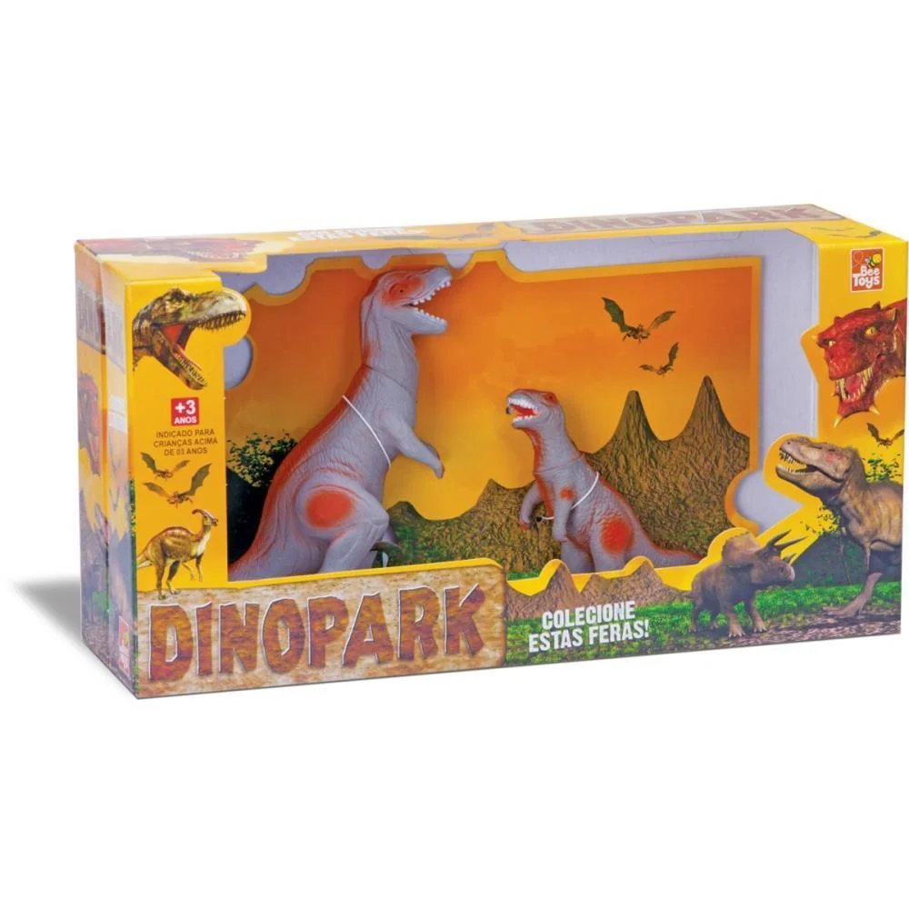 Dinossauro T-Rex C/Filhote Bee Toys - imagem 4
