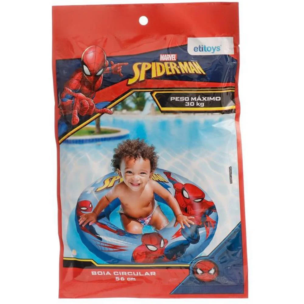 Boia Inflavel Spider-Man Boia Circular 56Cm Etitoys - imagem 4