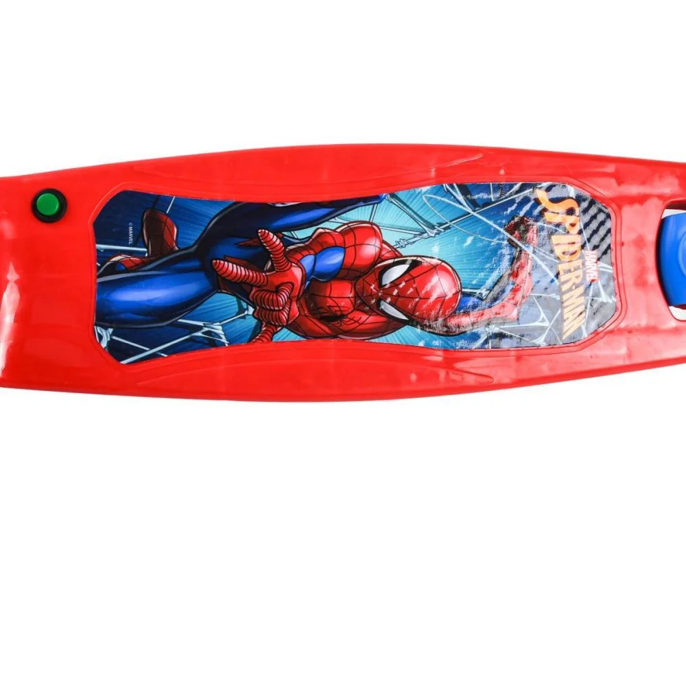 Patinete Spider Man 3 Rodas 3D C/Led Bbr - imagem 5