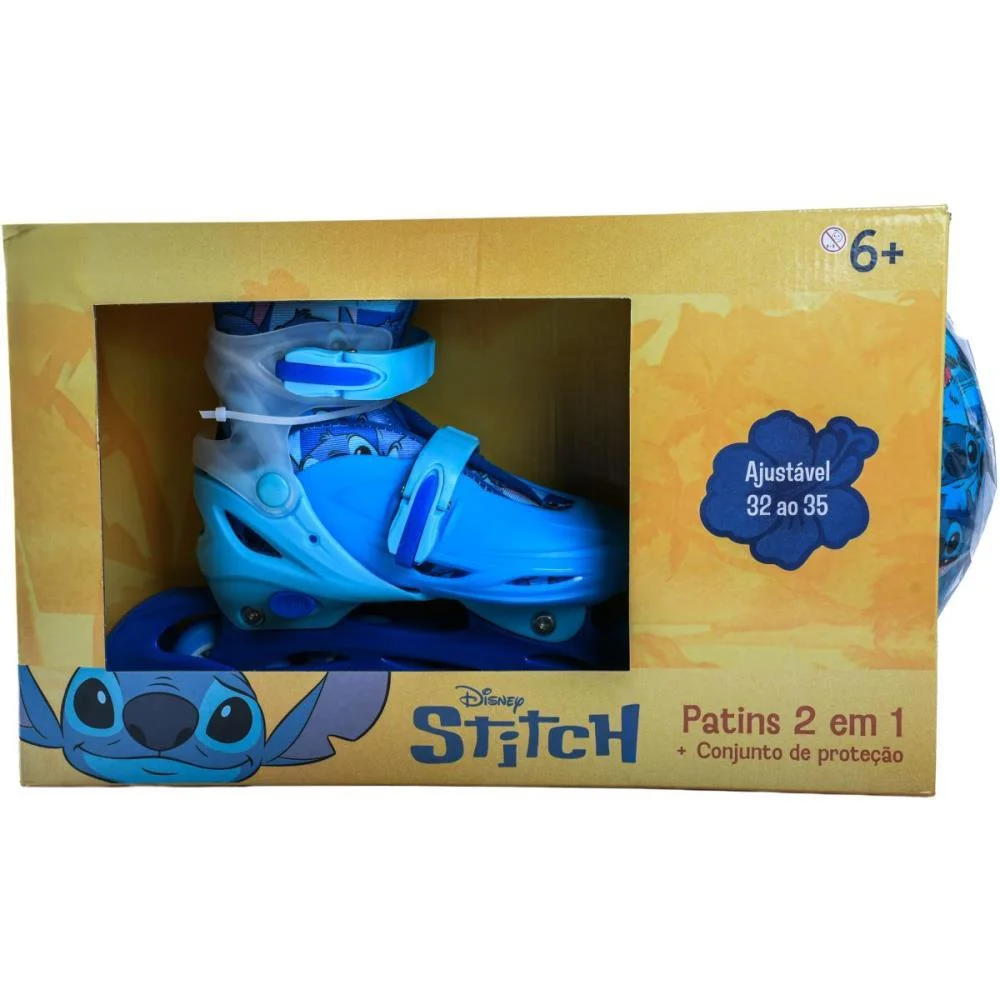 Patins Stitch 32-35 C/Kit Protecao Bbr (Kit) - imagem 7