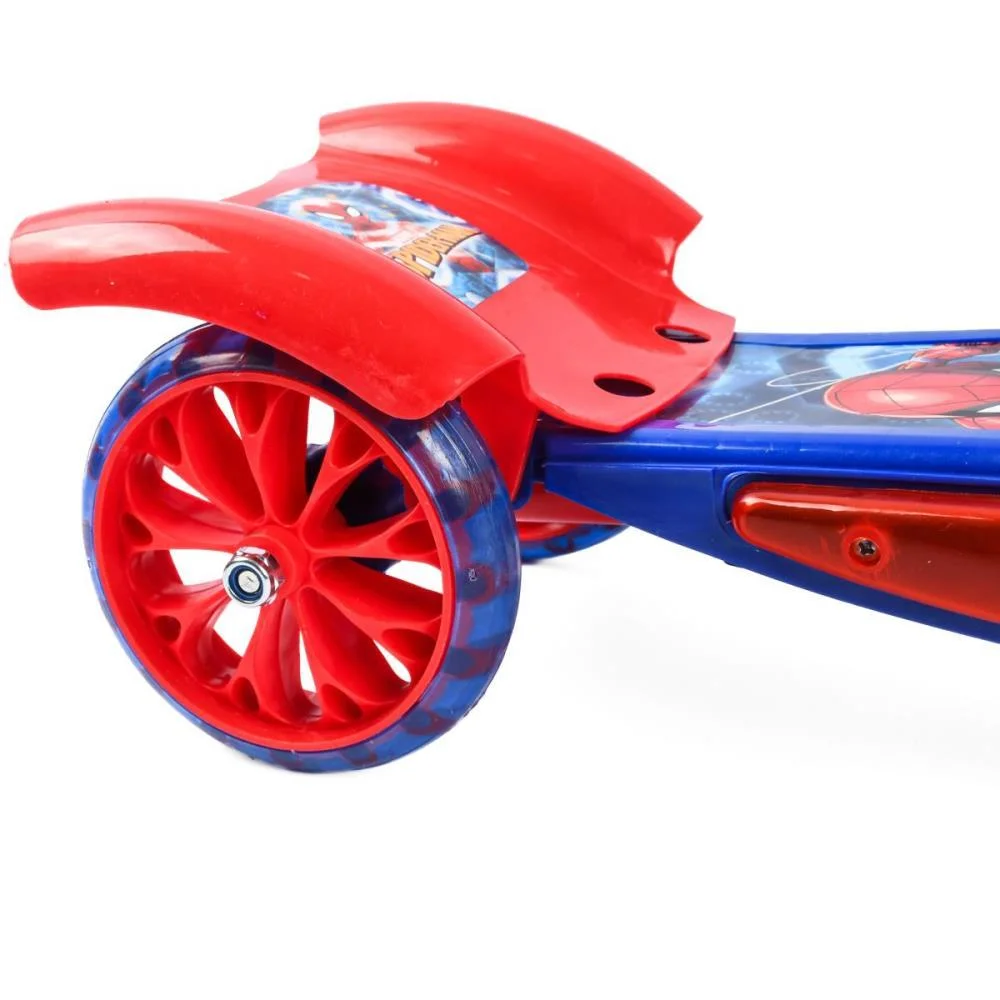 Patinete Spider Man C/Luz/Som/Cestinha Bbr - imagem 6