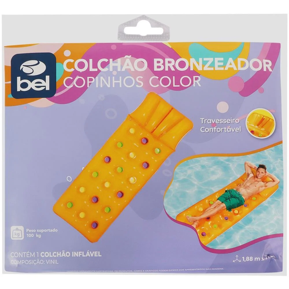 Boia Inflavel Colchao Color 188X71Cm 100Kg S Bel - imagem 8