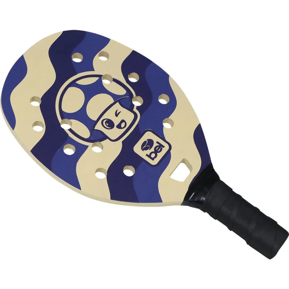 Raquete Beach Tennis Kit 2Raquetes+1Bolinha Cogumel Bel - imagem 4