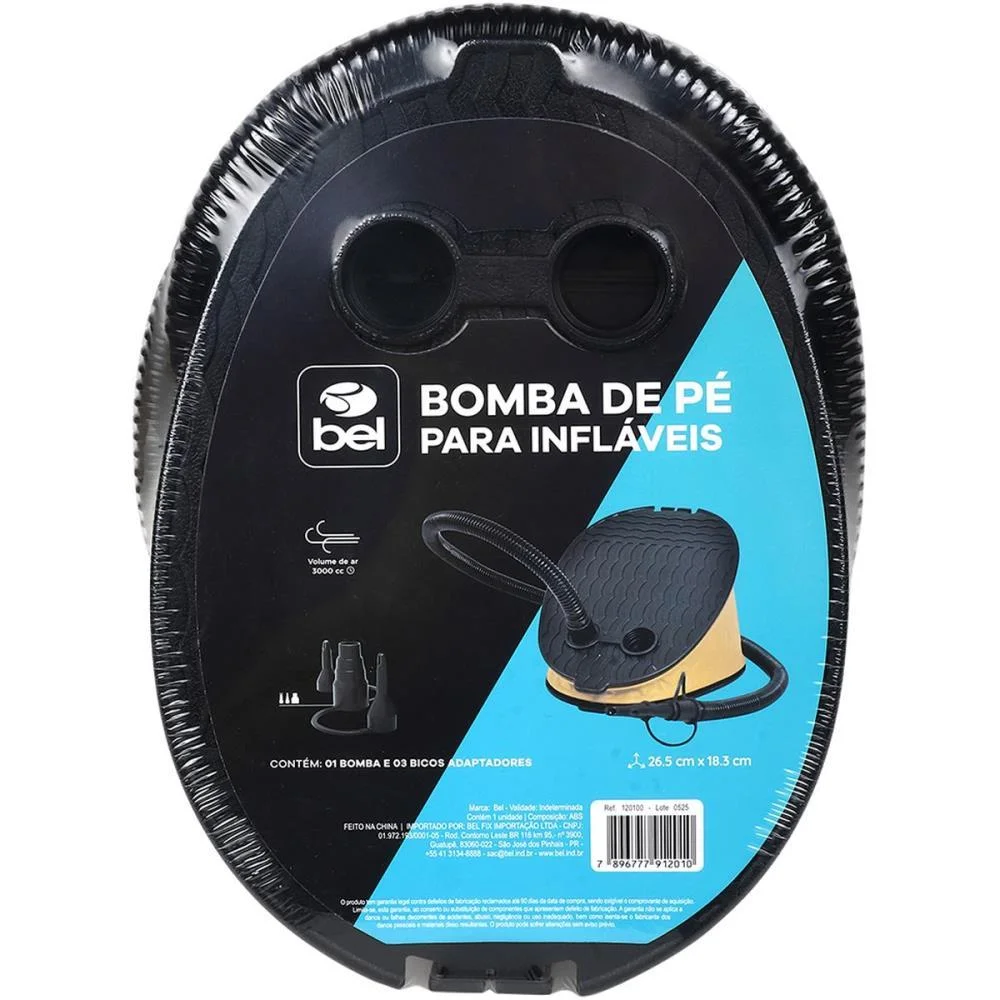 Bomba De Ar Pe P/Inflaveis Bel - imagem 4