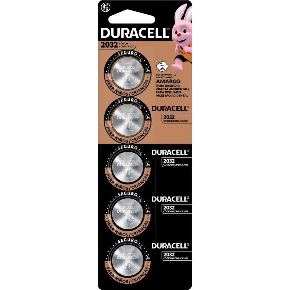 Pilha Bateria Botao Cr2032 Duracell (Ct.c/05) - imagem 4