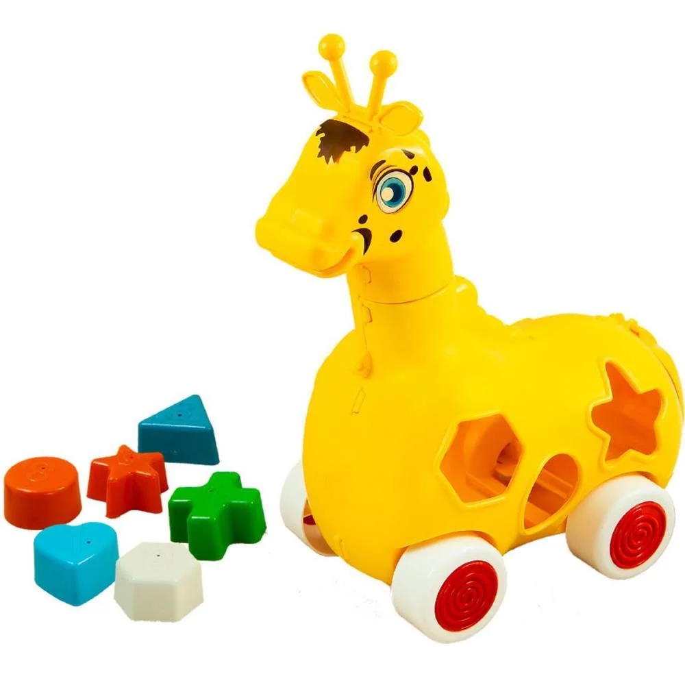 Brinquedo Educativo Girafa Lola C/Blocos Kendy Brinquedos - imagem 2