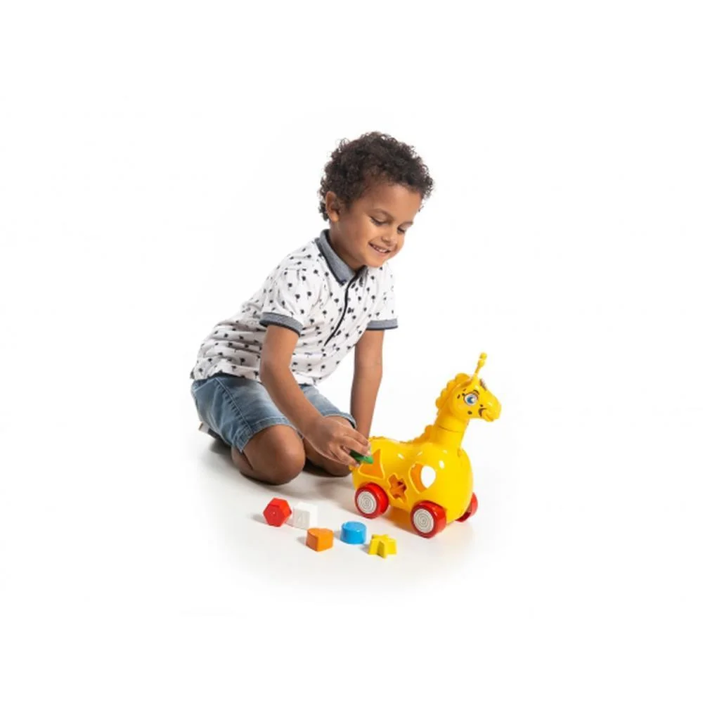 Brinquedo Educativo Girafa Lola C/Blocos Kendy Brinquedos - imagem 4