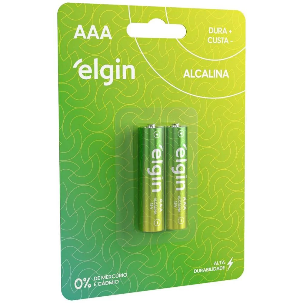Pilha Alcalina Palito Aaa 10Blistersx2Unids. Elgin (Caixa) - imagem 3