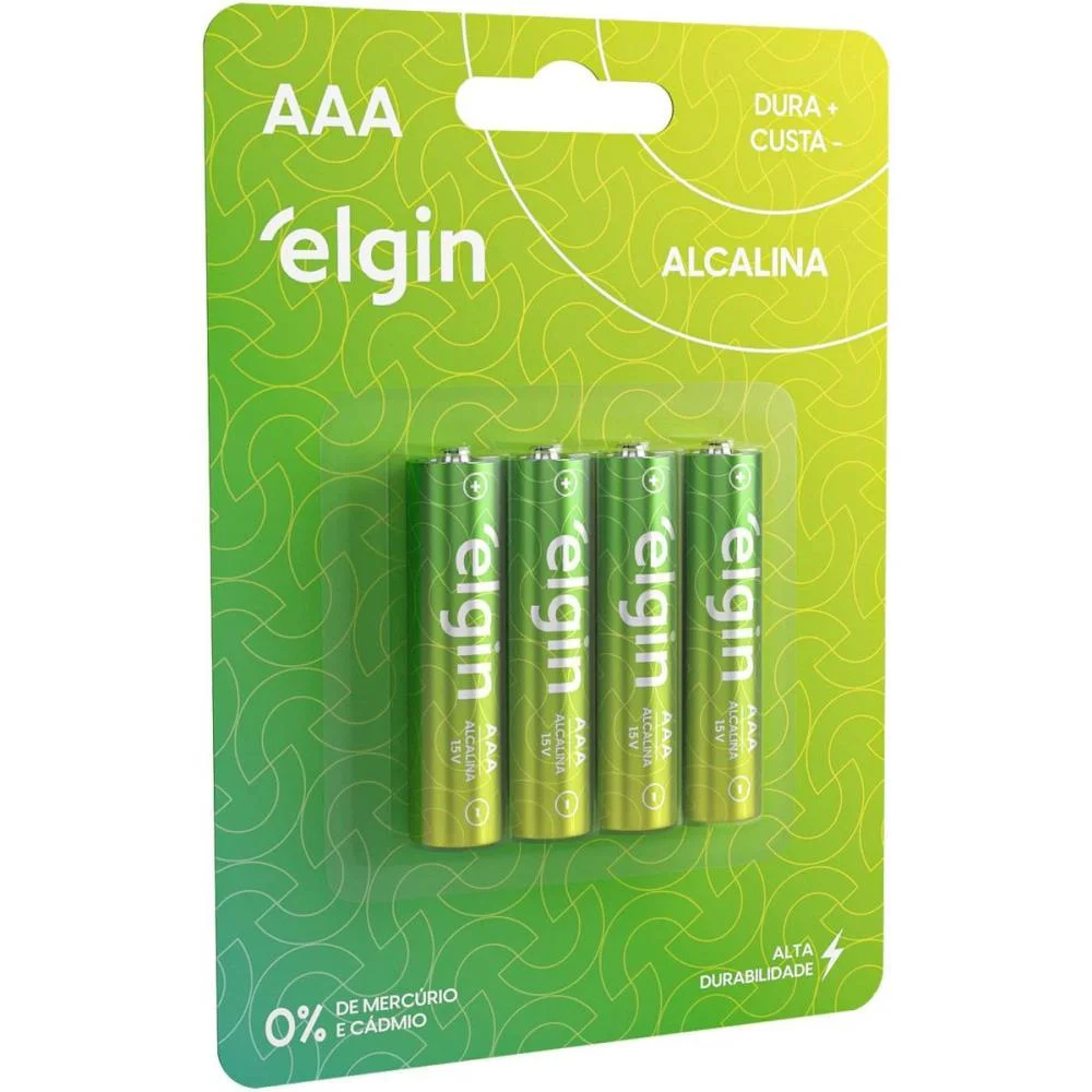 Pilha Alcalina Palito Aaa 10Blistersx4Unids. Elgin (Caixa) - imagem 2