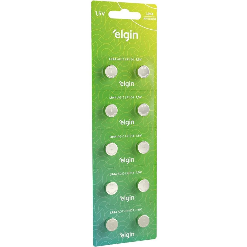 Pilha Bateria Botao Lr44 1.5V. Elgin (Ct.c/10) - imagem 2