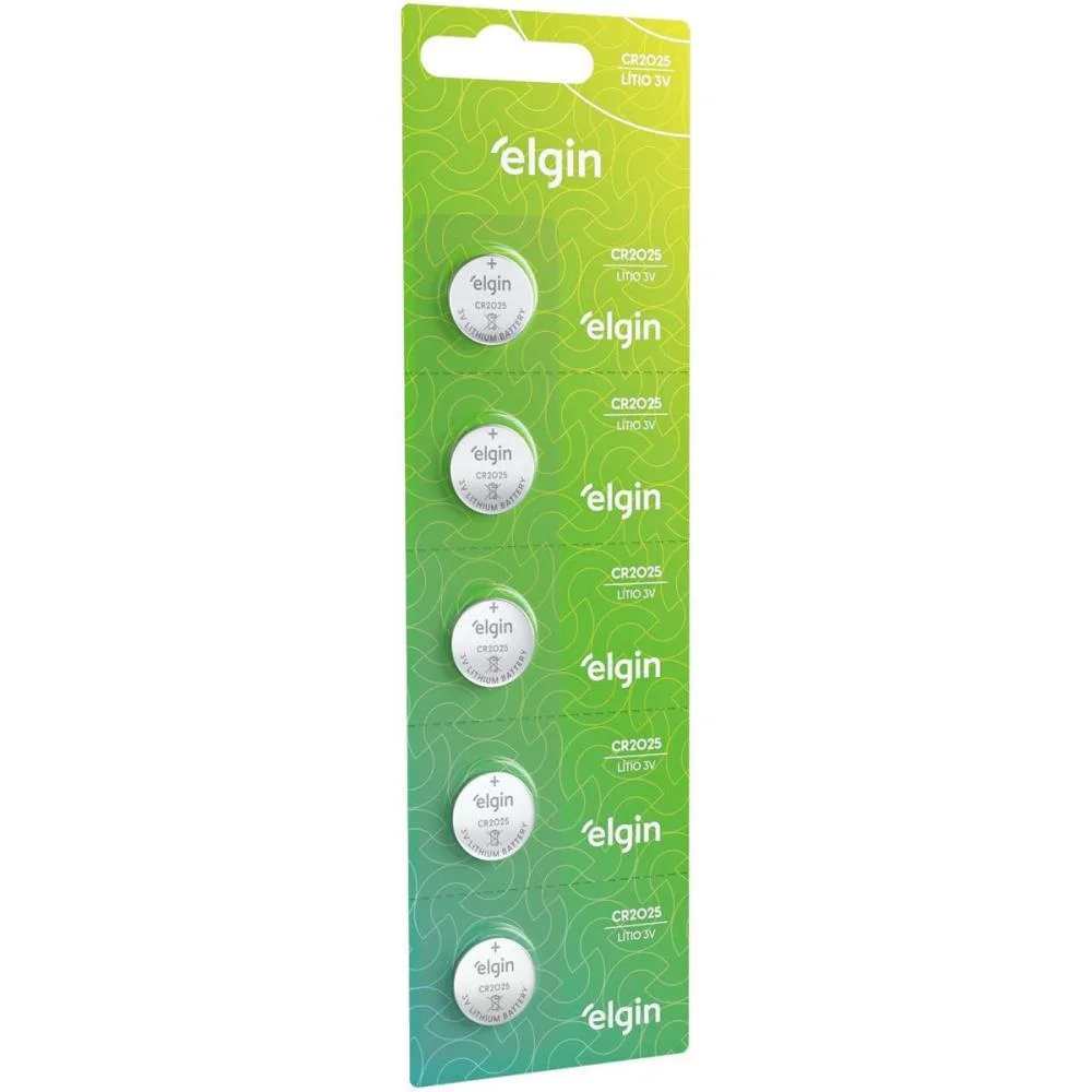 Pilha Bateria Botao Cr2025 3V Lithium Elgin (Ct.c/05) - imagem 3