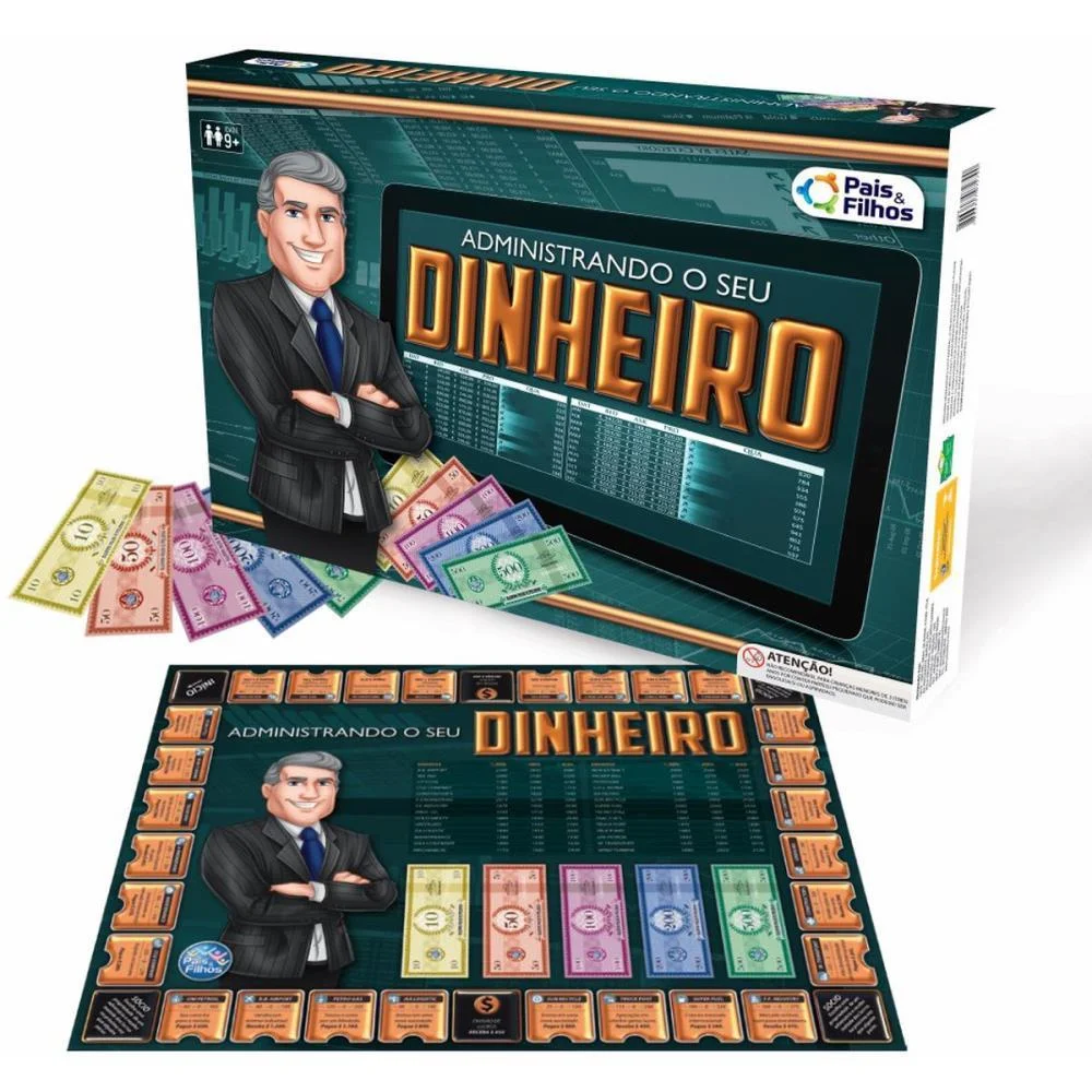 Jogo De Tabuleiro Administrando O Seu Dinheiro Pais E Filhos - imagem 3