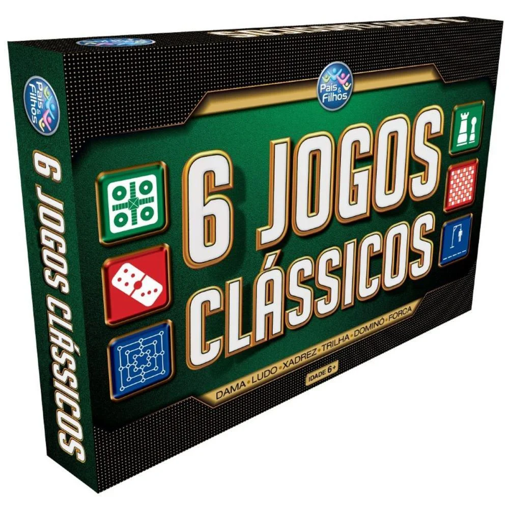 Jogo De Tabuleiro 6 Jogos Classicos Pais E Filhos - imagem 5