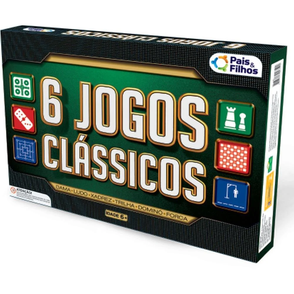 Jogo De Tabuleiro 6 Jogos Classicos Pais E Filhos - imagem 7