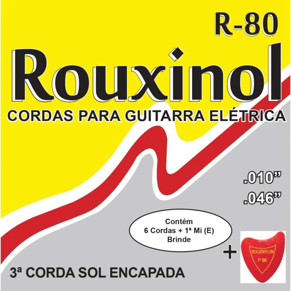 Encordoamento P/Guitarra Eletrica Leve 10/46 Rouxinol - imagem 2