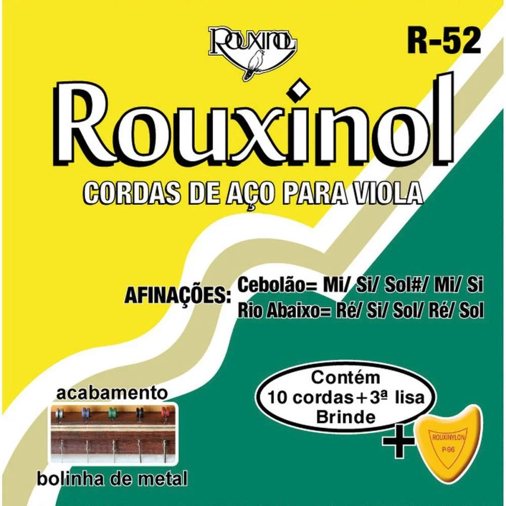 Encordoamento P/Viola Brasil.10Corda Tr.c/Bo Rouxinol - imagem 2