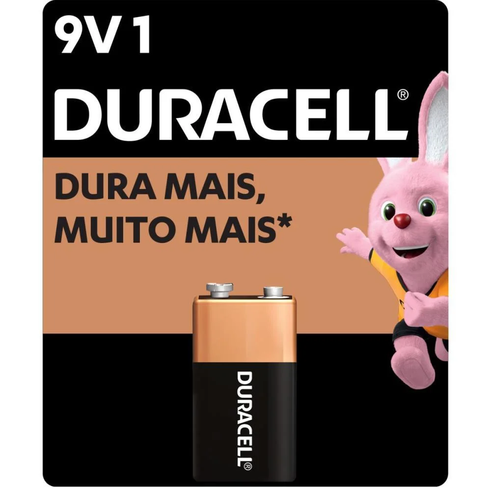 Pilha Bateria 9V Alcalina 12 Blisters X 1 Un. Duracell (Caixa) - imagem 2