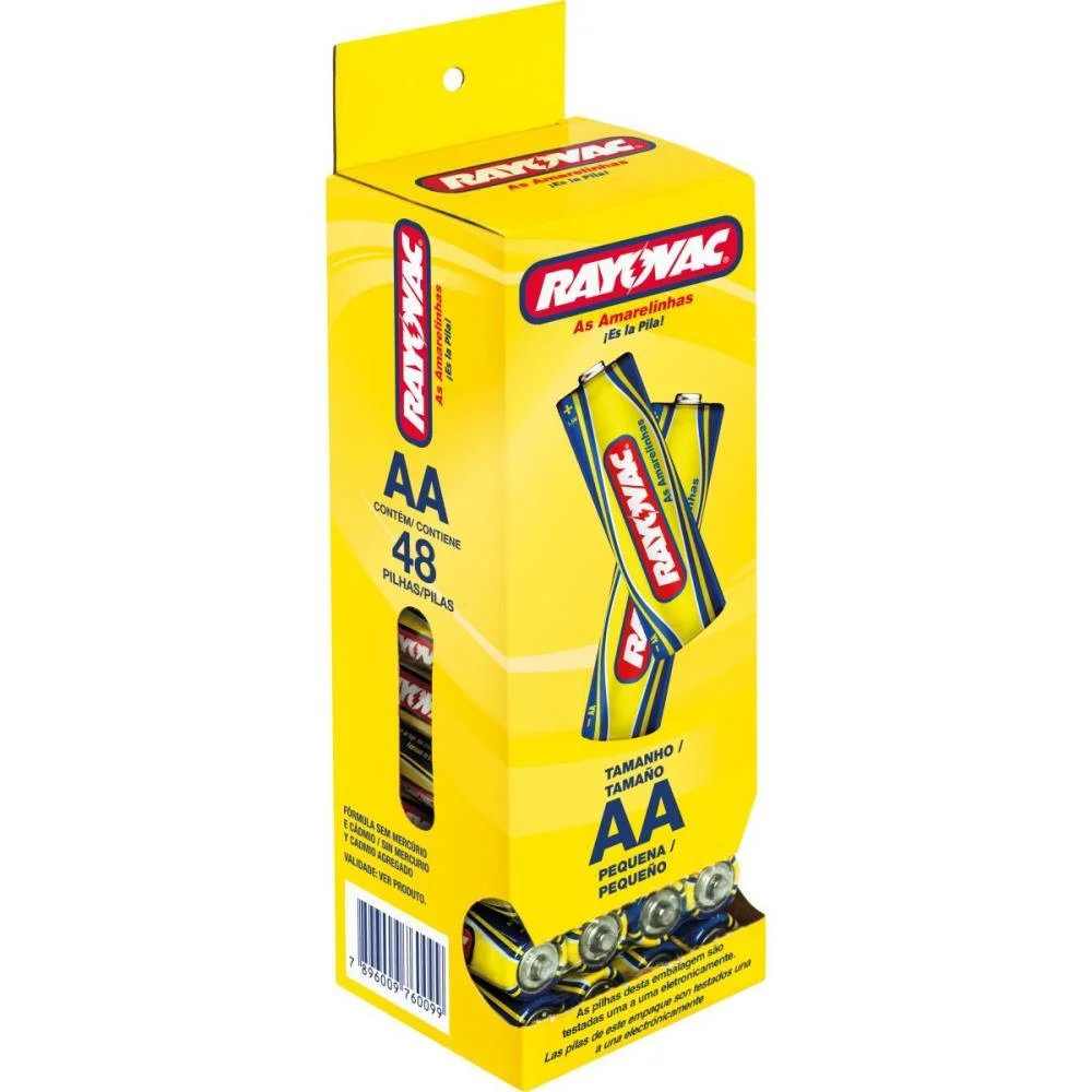 Pilha Zinco Pequena Aa 12 Pcts X 4Unid. Rayovac (Tubo) - imagem 3
