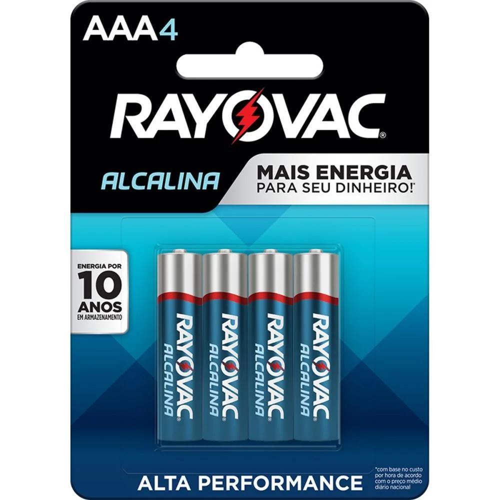 Pilha Alcalina Palito Aaa 12 Blisters X 4 Un. Rayovac (Caixa) - imagem 2