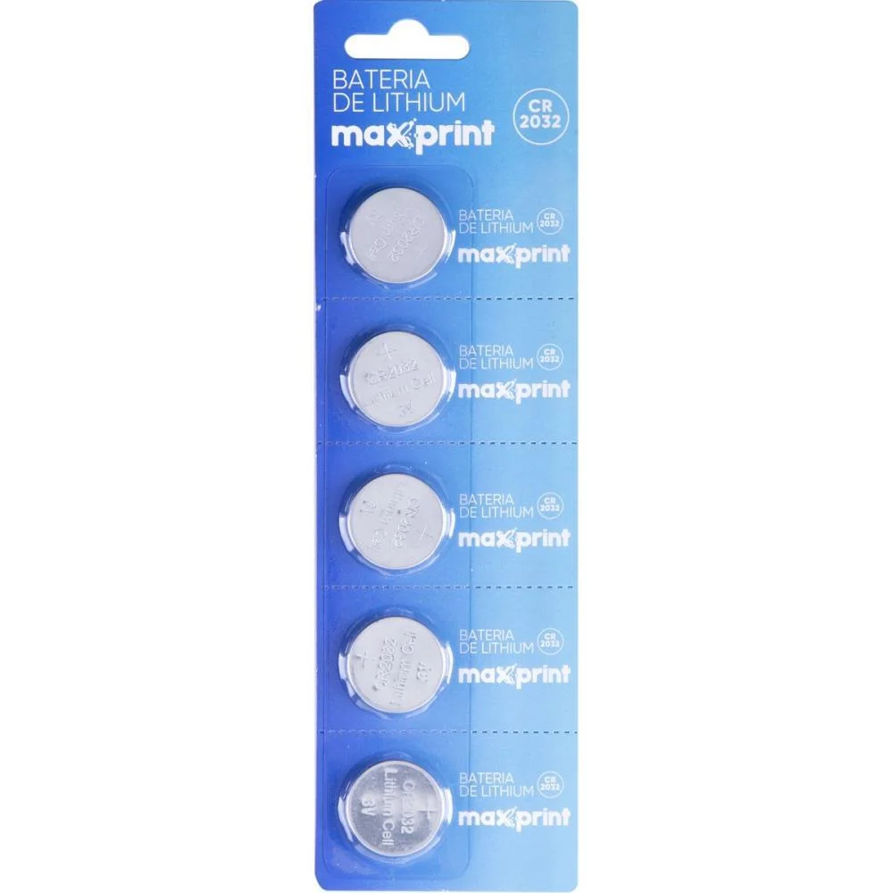 Pilha Bateria Botao Cr2025 3V Lithium Alcali Maxprint (Bl.c/05) - imagem 2