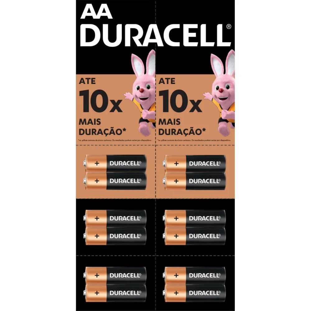 Pilha Alcalina Pequena Aa Cartela 6 X 2Un Duracell (Cartela) - imagem 4