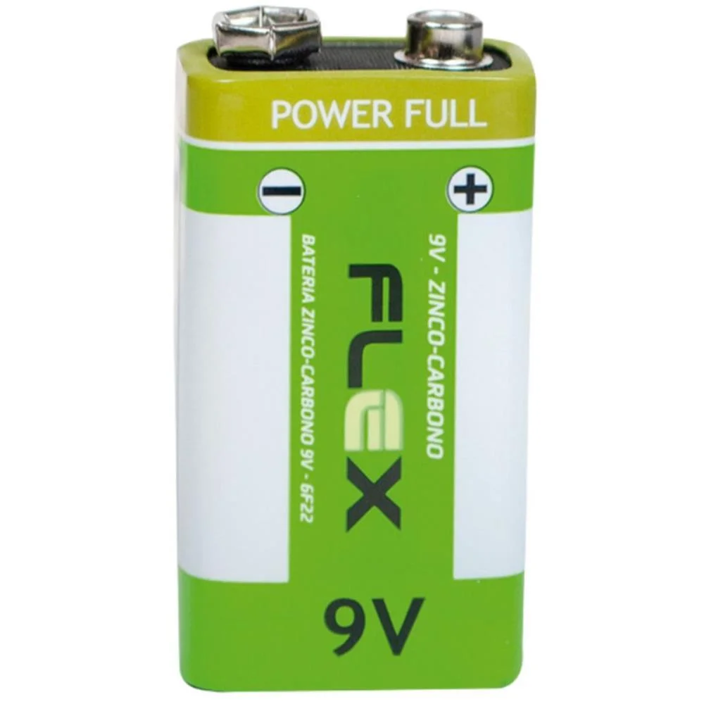 Pilha Bateria 9V Zinco Flex (Cx.c/10) - imagem 4
