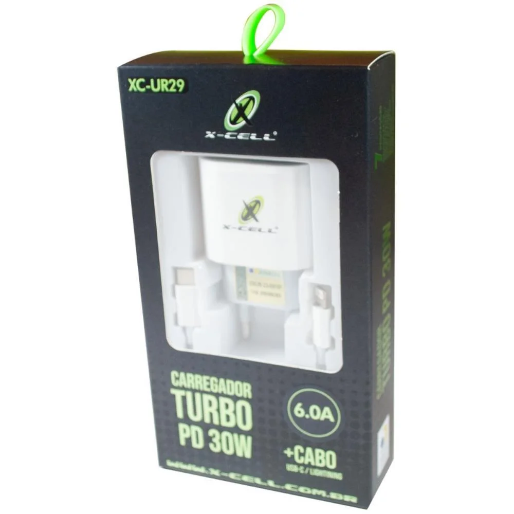 Carregador Celular De Parede Turbo Pd Usb-C+Cabo Light 6.0A Flex - imagem 4