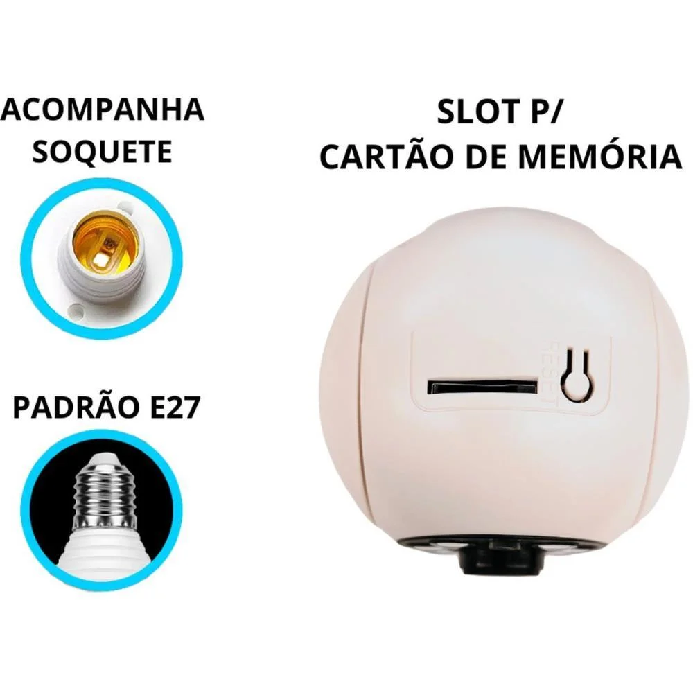Acessorio De Segurança Camera Wi-Fi Intelig. V360Pro Flex - imagem 4