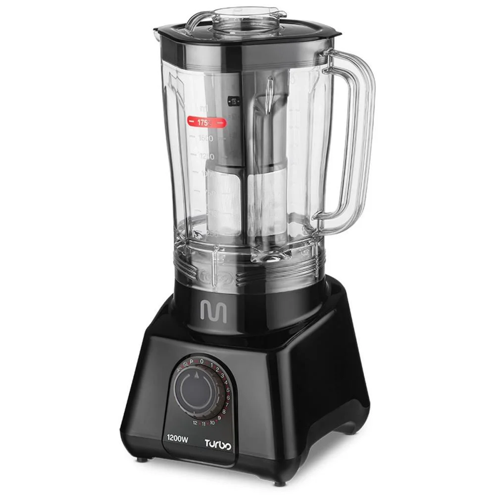 Liquidificador Turbo 1200W 12Vel 127V Preto Multi - imagem 3