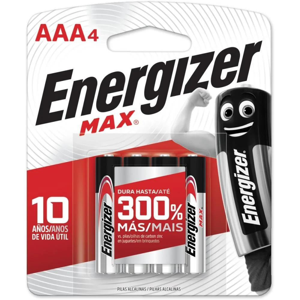 Pilha Alcalina Palito Aaa Energizer Max Rayovac (Bl.c/04) - imagem 3