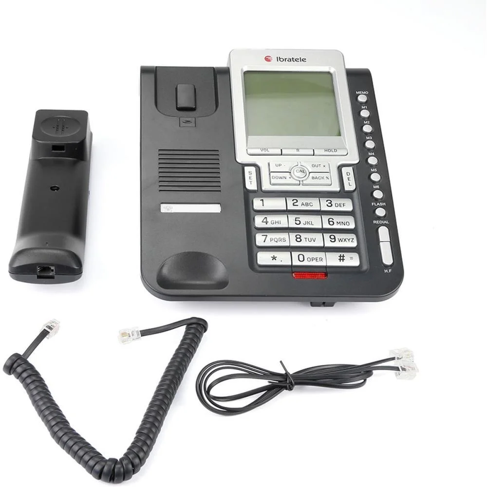 Aparelho Telefonico Com Fio Ibratele Capta Top Preto Bright - imagem 4