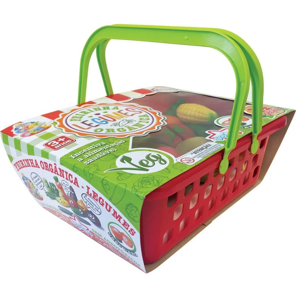 Brincando De Casinha Crec Crec Feirinha Org.legumes Big Star - imagem 5