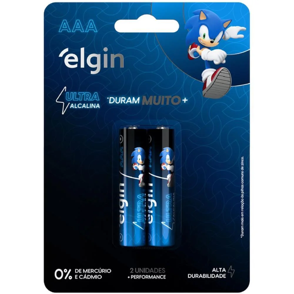 Pilha Alcalina Palito Aaa Ultra Alcalina Elgin (Bl.c/02) - imagem 5