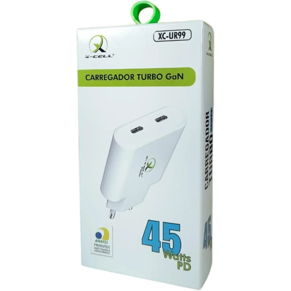Carregador Celular De Parede Turbo Pd Usb-C 45W Gan 2Entrad Flex - imagem 3