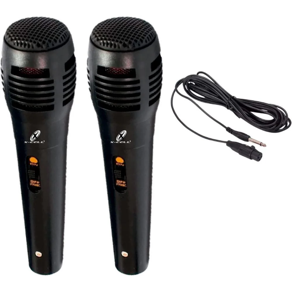Microfone Kit 2Und C/Fio 2,5M Sortido Flex - imagem 2