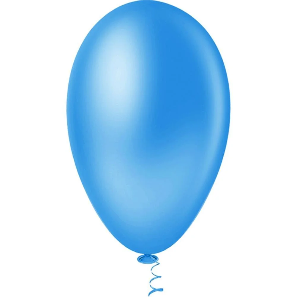 Balao 7 Liso Azul Pic Pic Riberball (Pct.c/50) - imagem 2