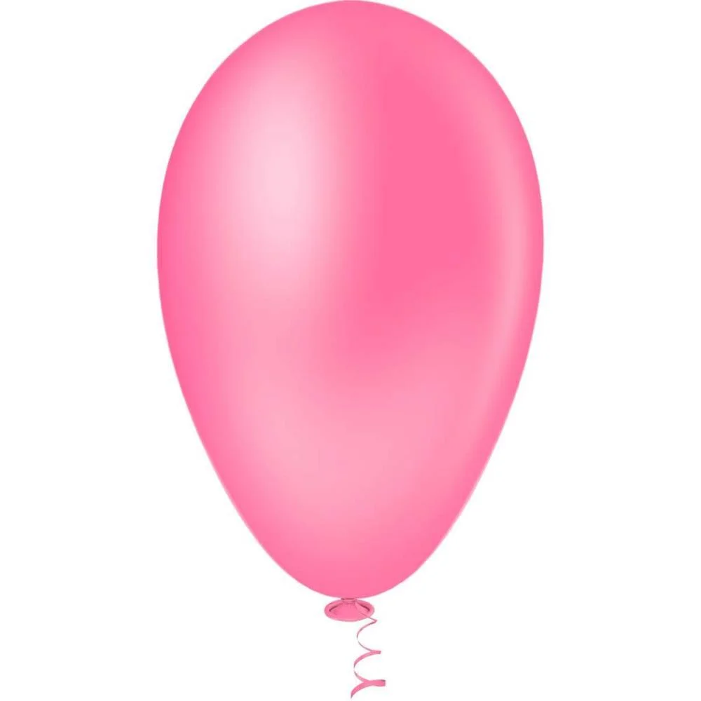 Balao 7 Liso Rosa Forte Pic Pic Riberball (Pct.c/50) - imagem 2