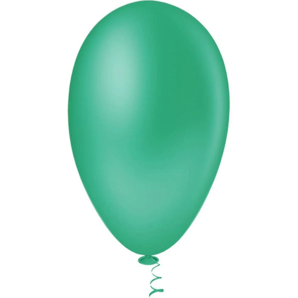 Balao 7 Liso Verde Bandeira Pic Pic Riberball (Pct.c/50) - imagem 3