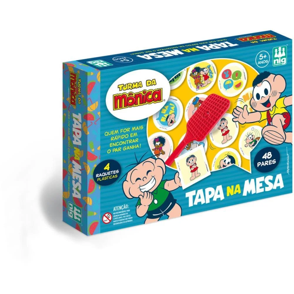 Jogo Diverso T.da Monica Tapa Na Mesa Nig Brinquedos - imagem 4