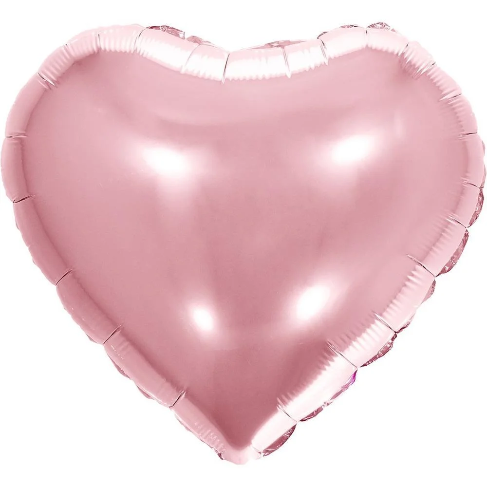 Balao Metalizado Decorado Coracao Rose 45Cm Make+ (Pct.c/06) - imagem 3