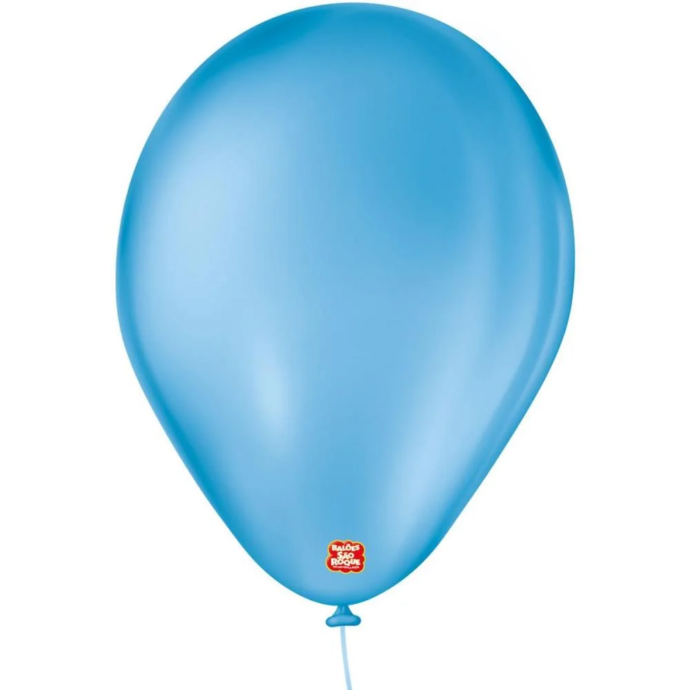 Balao 7 Liso Azul Turquesa Imperial Sao Roque (Pct.c/50) - imagem 3