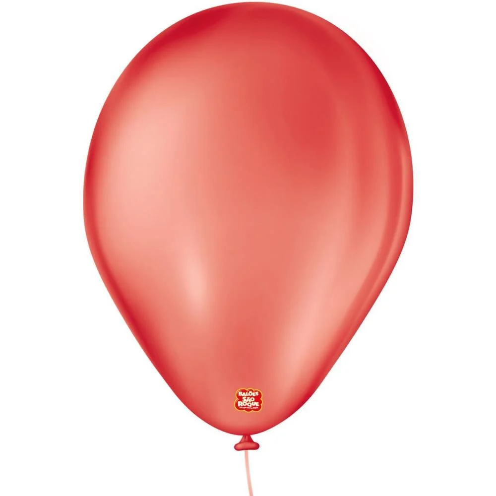 Balao 7 Liso Vermelho Quente Imperial Sao Roque (Pct.c/50) - imagem 3